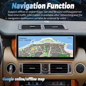 12.3" screen For Range Rover V8 L322 2002-2012 Android Car Radio Multimedia Player GPS Navigated Carplay Auto Land Rover Carputech