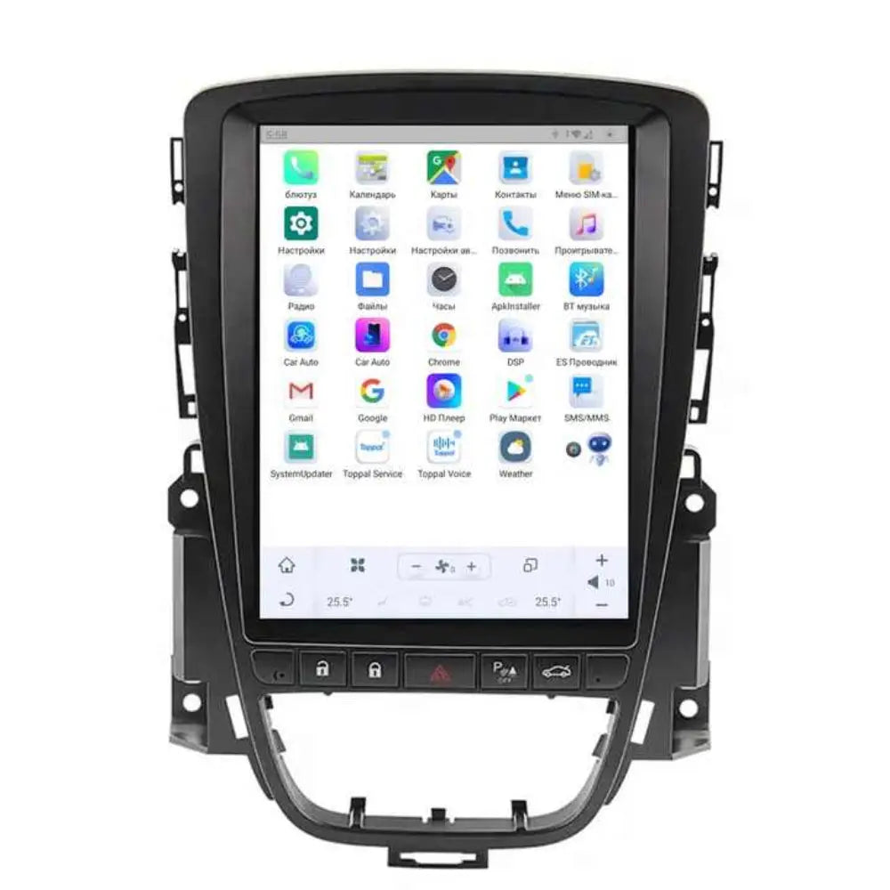 10.4" For Opel Astra 2009-2015 Car Radio Headunit Stereo Carplay Upgrade Tesla Style Screen Android Auto GPS Navigation Multimedia Player Carputech