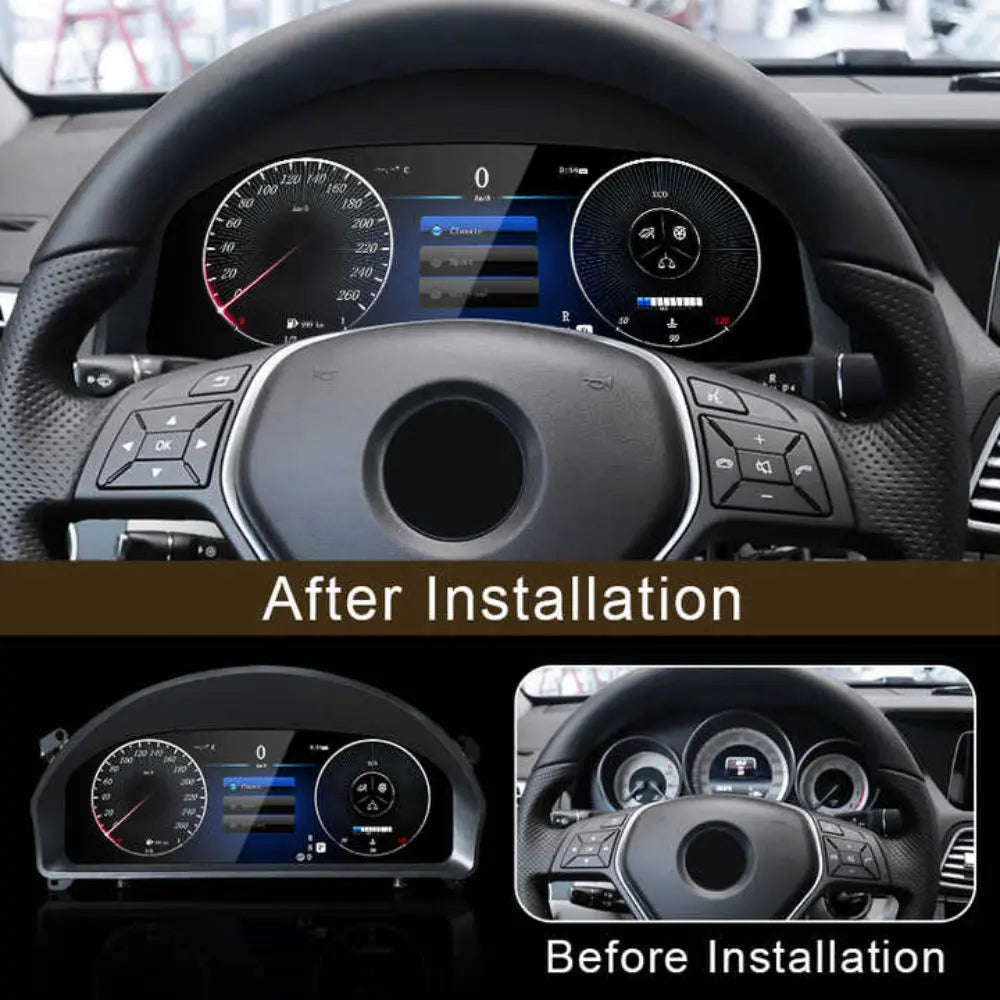 For Mercedes Benz E class W212 NTG 4.5 4.0 2010-2015 12.3" LCD Digital Dashboard Cluster Car Panel Speedometer Virtual Cockpit Carputech