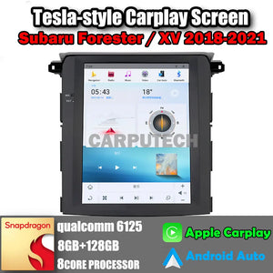 12.1" For Subaru Forester/ XV 2018-2021 Car Radio Headunit Stereo Carplay Upgrade Tesla Style Screen Android Auto GPS Navigation Multimedia Player Carputech