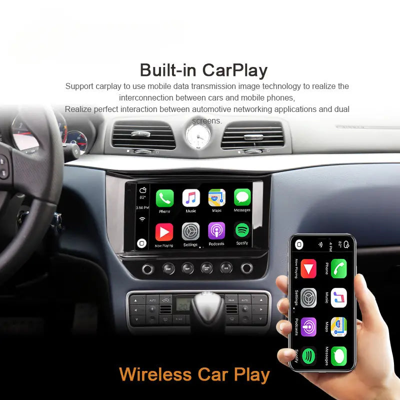 Carputech 9Inch Android 13 Car Multimedia Player For Maserati GranTurismo GT GC 2007 - 2017 8G+128G GPS Navigation Stereo Car Radio Carputech