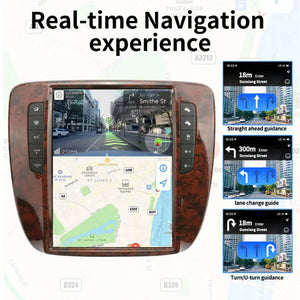 12.1" Qualcomm For GMC Yukon/ Chevy Suburban/ Tahoe 2007-2013 Car Radio Stereo Carplay Upgrade Tesla Style Screen Android Auto GPS Navigation Multimedia Player Carputech