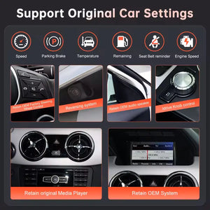 For Mercedes Benz GLK 2013-2015 Linux Car Radio Multimedia Touch Screen Head Unit Wireless Apple CarPlay Android Auto - Carputech