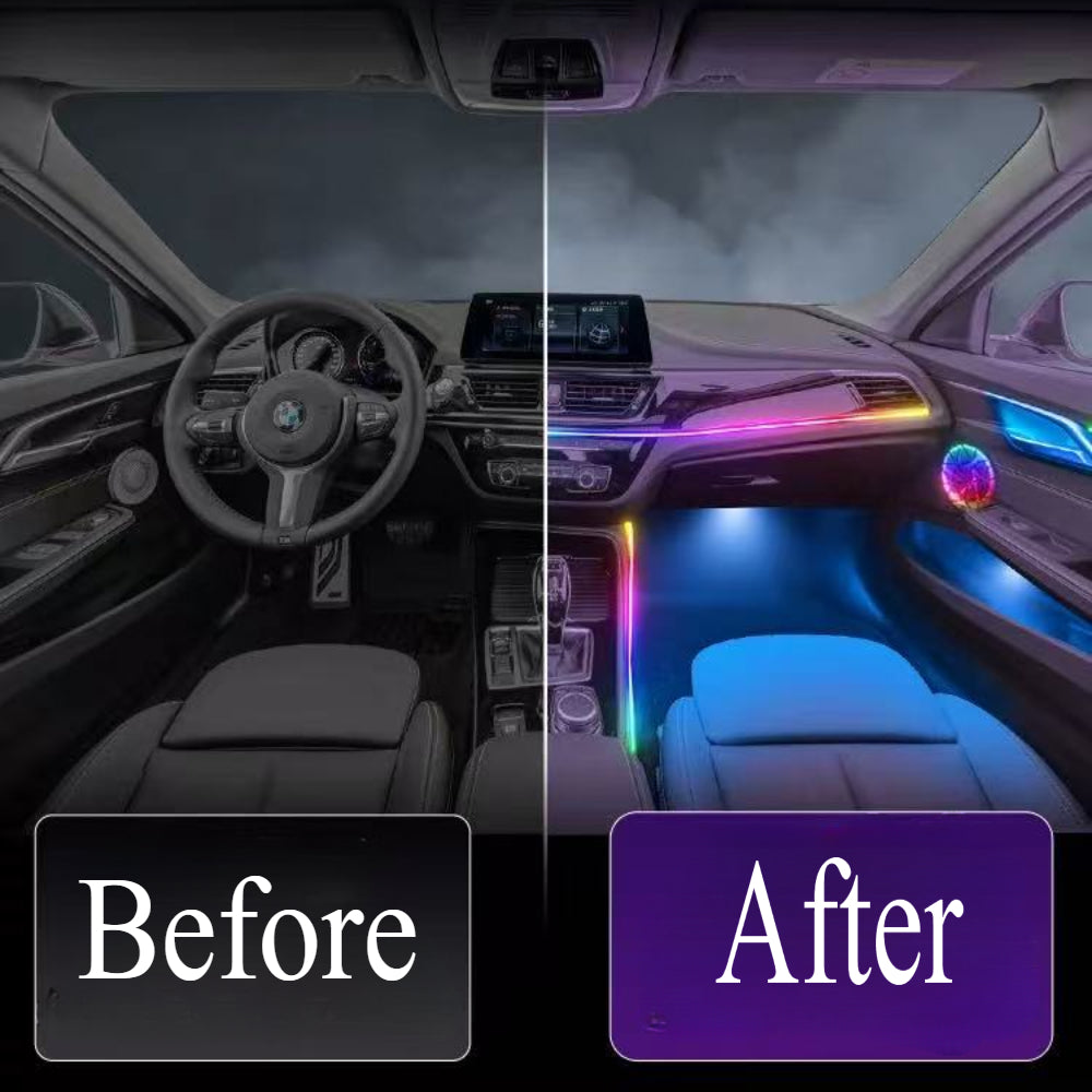 64 Colors Dynamic Ambient Lighting for BMW 1 Series 2016-2023 Interior Lighting Upgrade Accessories Carputech