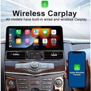 12.3 "Android 14 Infiniti QX56 QX80 Nissan Amanda Patrol Y62 2010-2020 Navigation Screen Car Radio Multimedia Player Carputech