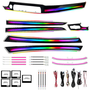 256 Colors Symphony LED Car Interior Ambient Lighting for BMW 5 Series F10 F11 F18 2011-2017 Atmosphere Strip Accessories Carputech