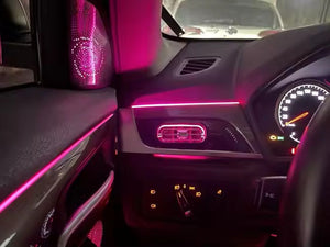 For BMW X1 X2 F48 F49 2016-2020 256 Colors Symphony LED Car Interior Ambient Lighting AirVent Strip Accessories Upgrade Carputech