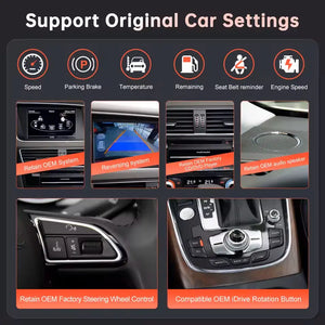 For Audi Q5 2009-2017 Linux Car Radio Multimedia Touch Screen Head Unit Wireless Apple CarPlay Android Auto Carputech