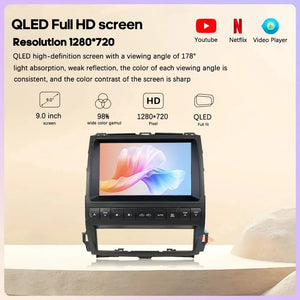 9 inch For Lexus GX470 Toyota Prado LC120 2002-2009 Car Radio Multimedia Player Wireless CarPlay Android Auto Upgrade Android Touch Screen Carputech