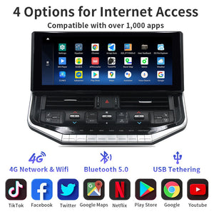 16.2inch Touch Screen For Toyota Land Cruiser LC200 LC300 2007-2021 Android 14 Car Radio Multimedia Player Navigation Carputech