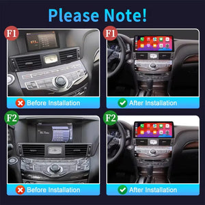 12.3 "Android 14 Infiniti Q70 M25 M35 M37 M56 Nissan Fuga Y51 2009-2019 Navigation Screen Car Radio Multimedia Player Carputech