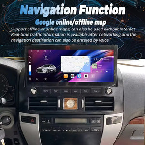 12.3'' For Lexus GX470/ Toyota Land Cruiser/ Prado 120 Car Radio Multimedia Player Wireless CarPlay Android Auto Upgrade Android Touch Screen Carputech