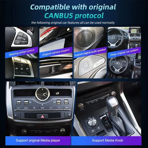 10.25" For Lexus IS/RC 200 250 300 350 200t 300h 2013-2018 Car Radio Multimedia Player Wireless CarPlay Android Auto Upgrade Android Touch Screen Carputech
