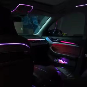 Upgrade 256 Colors Symphony Led Car Interior Ambient Lighting Decoration for Audi A8 D4 2010-2017 Atmosphere Strip Accessories Carputech