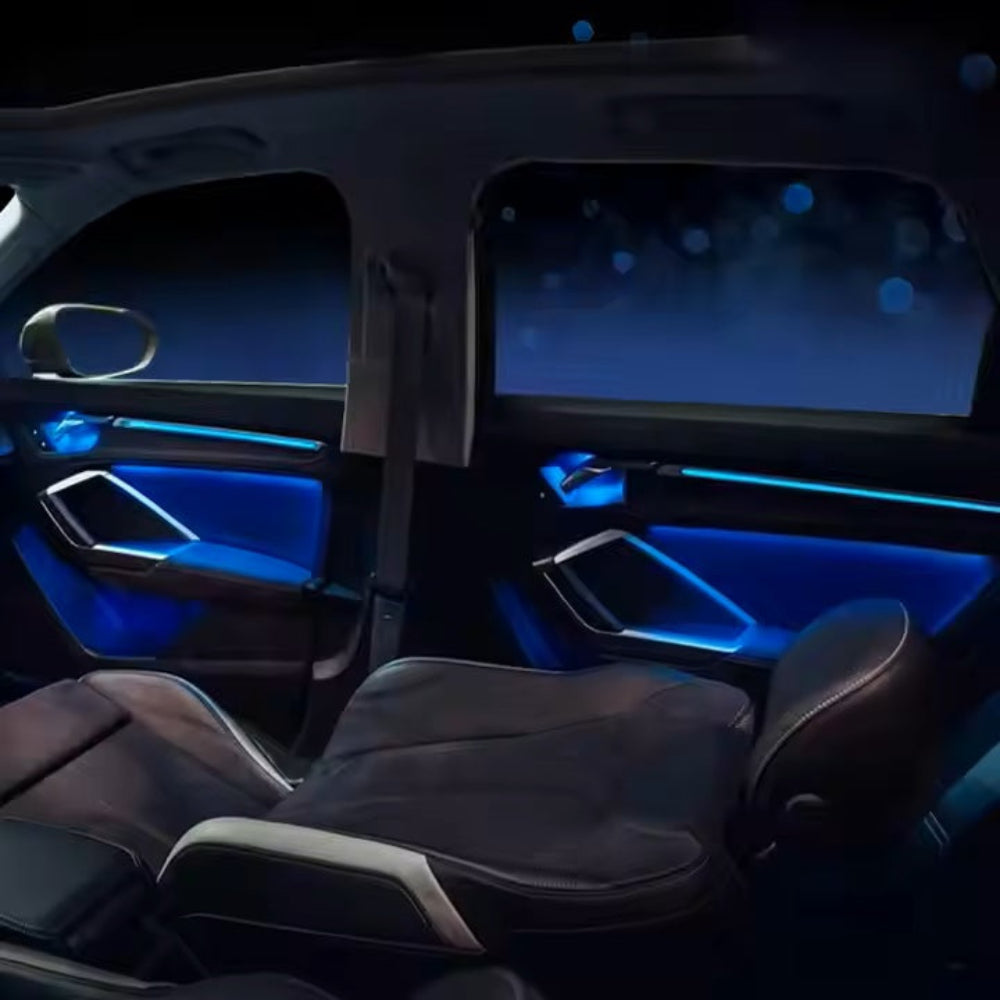 Upgrade 256 Colors Symphony Led Car Interior Ambient Lighting Decoration for Audi Q3 2019-2023 Atmosphere Strip Accessories Carputech