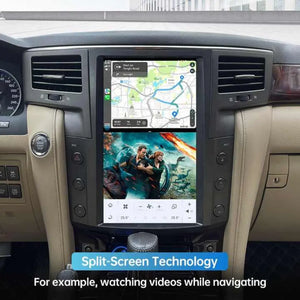 13.6" Qualcomm For Lexus LX570 2007-2015 Car Radio Stereo Carplay Upgrade Tesla Style Screen Android Auto GPS Navigation Multimedia Player Carputech