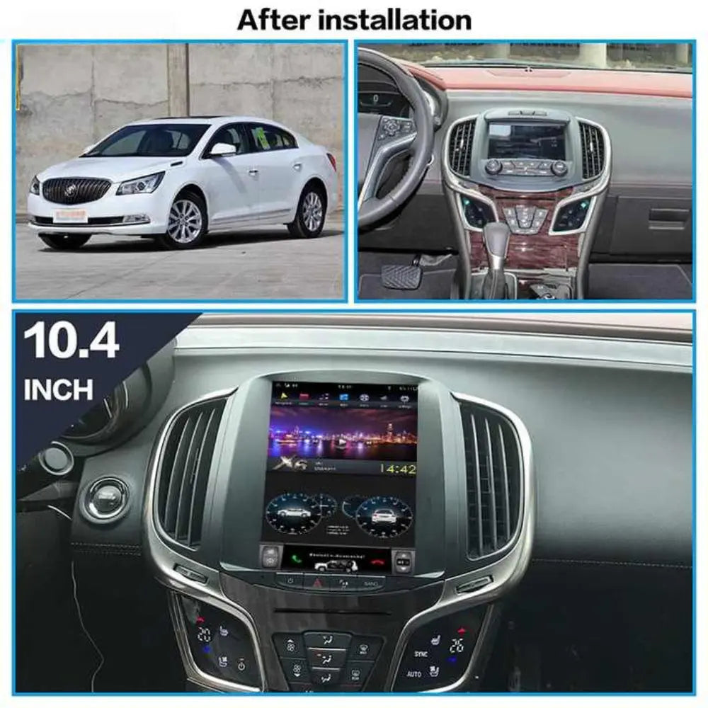 10.4" For Buick LaCrosse 2013-2015 Car Radio Headunit Stereo Carplay Upgrade Tesla Style Screen Android Auto GPS Navigation Multimedia Player Carputech