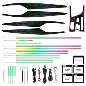 Upgrade 256 colors Symphony LED Car Interior Ambient Lighting For BMW 5 Series G30 G38 2018-2023 Atmosphere Strip Accessories Carputech