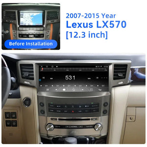 12.3 inch Lexus LX570 2007-2015 Car Radio Multimedia Player Wireless CarPlay Android Auto Upgrade Android Touch Screen Carputech