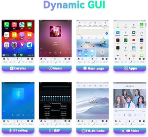 13.6" Qualcomm For Infiniti G37 2007-2013 Car Radio Stereo Carplay Upgrade Tesla Style Screen Android Auto GPS Navigation Multimedia Player Carputech