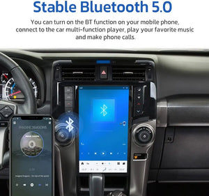 13.6" Qualcomm For Toyota 4Runner 2009-2020 Car Radio Stereo Carplay Upgrade Tesla Style Screen Android Auto GPS Navigation Multimedia Player Carputech