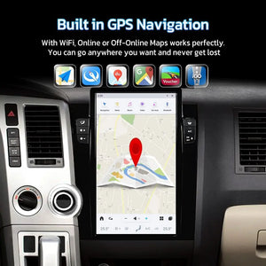 14.4" Qualcomm For Jeep Grand Cherokee 2010-2022 Car Radio Stereo Carplay Upgrade Tesla Style Screen Android Auto GPS Navigation Multimedia Player Carputech