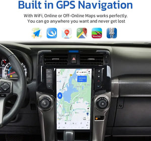 13.6" Qualcomm For Toyota 4Runner 2009-2020 Car Radio Stereo Carplay Upgrade Tesla Style Screen Android Auto GPS Navigation Multimedia Player Carputech