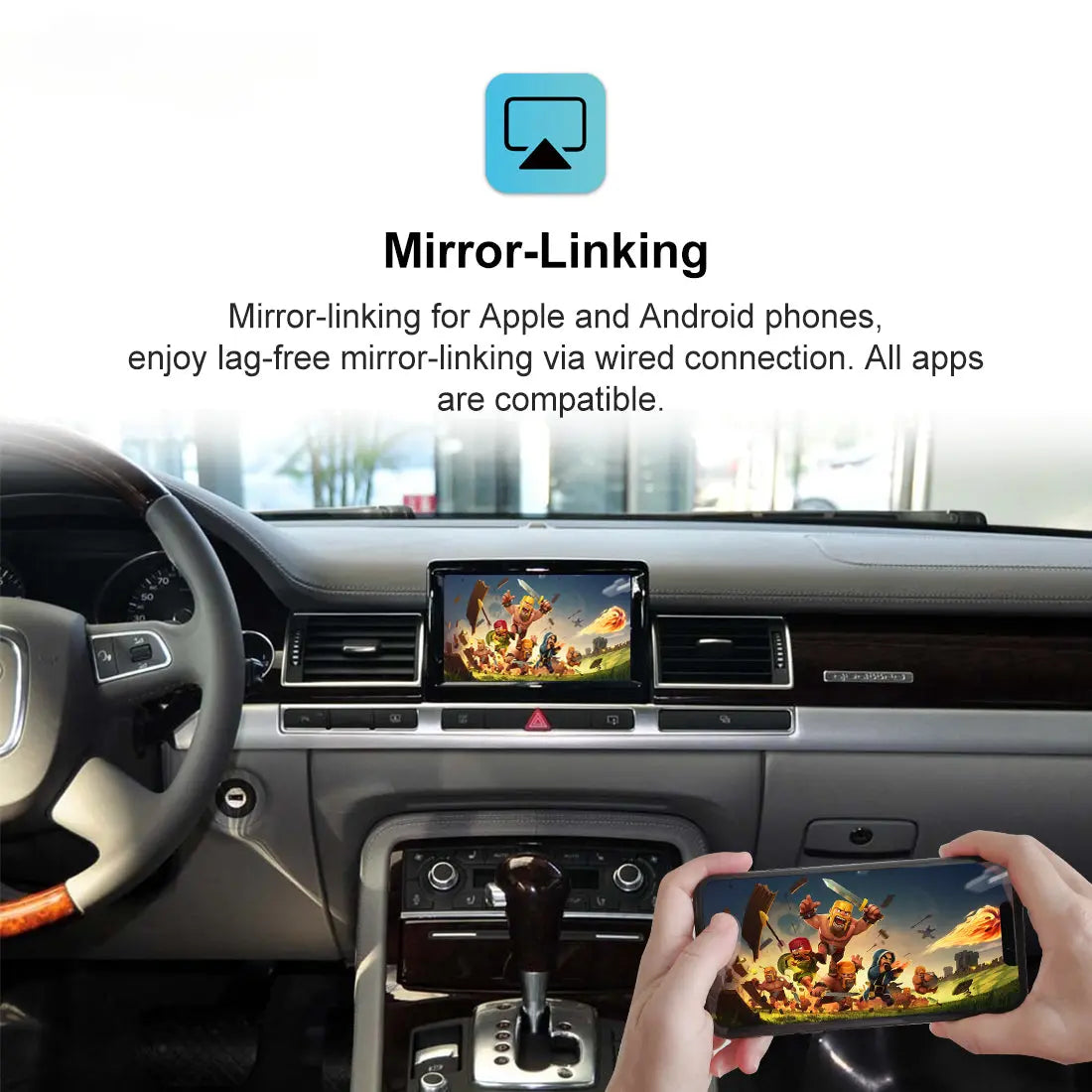Carputeh Apple CarPlay Wireless For Audi MMI 2G A4 A5 A6 A7 A8 Q5 Q7 2005-2010 Android Auto Carplay Module Decoder Box Netflix Carputech