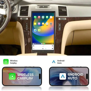 13.6" Qualcomm For Cadillac Escalade 2006-2015 Car Radio Stereo Carplay Upgrade Tesla Style Screen Android Auto GPS Navigation Multimedia Player Carputech