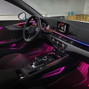256 Colors Symphony Led Car Interior Ambient Lighting Decoration for Audi A4 B9 2017-2024 Carputech