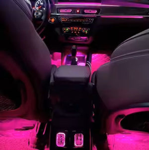 For BMW X1 X2 F48 F49 2016-2020 256 Colors Symphony LED Car Interior Ambient Lighting AirVent Strip Accessories Upgrade Carputech