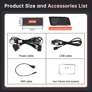 For Audi Q5 2009-2017 Linux Car Radio Multimedia Touch Screen Head Unit Wireless Apple CarPlay Android Auto Carputech