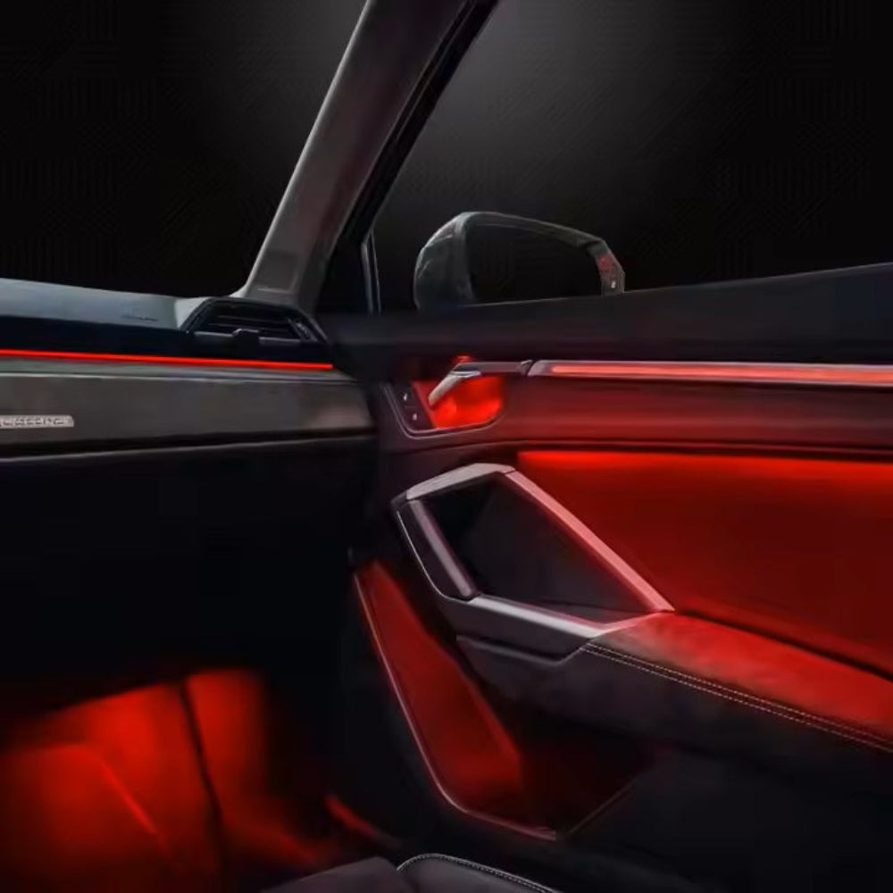 Upgrade 256 Colors Symphony Led Car Interior Ambient Lighting Decoration for Audi Q3 2019-2023 Atmosphere Strip Accessories Carputech