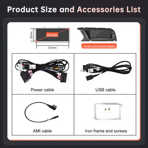 For Audi A4 A5 2013-2015 Linux Car Radio Multimedia Touch Screen Head Unit Wireless Apple CarPlay Android Auto Carputech