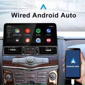 12.3 "Android 14 Infiniti QX56 QX80 Nissan Amanda Patrol Y62 2010-2020 Navigation Screen Car Radio Multimedia Player Carputech