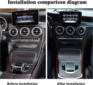 Old To New original car central control knob joystick touch mouse multimedia buttons For Mercedes Benz C / E / G Class / GLC / CLS 2015-2024 Carputech