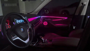 64 Colors Ambient Lighting for BMW X5 X6 F15 F16 2014-2018 Interior Lights LED Door Speaker Cover Accessories Carputech