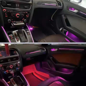 Upgrade 256 Colors Led Car Interior Ambient Lighting Decoration for Audi A5 S5 B8 2009-2016 Atmosphere Strip Accessories Carputech