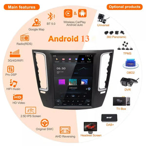 12.1" Qualcomm For Maserati Levante 2012-2020 Car Radio Stereo Carplay Upgrade Tesla Style Screen Android Auto GPS Navigation Multimedia Player Carputech