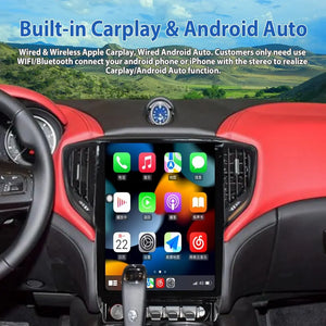 12.1" Qualcomm For Maserati Ghibli 2014-2019 Car Radio Stereo Carplay Upgrade Tesla Style Screen Android Auto GPS Navigation Multimedia Player Carputech