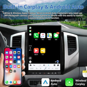13.8" Qualcomm For Toyota Tacoma 2005-2015 Car Radio Stereo Carplay Upgrade Tesla Style Screen Android Auto GPS Navigation Multimedia Player Carputech