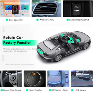 13.6" Qualcomm For Infiniti G25 2007-2013 Car Radio Stereo Carplay Upgrade Tesla Style Screen Android Auto GPS Navigation Multimedia Player Carputech