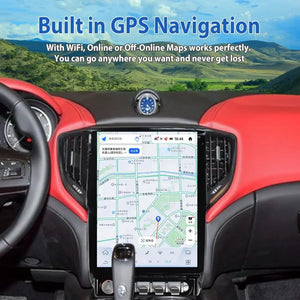 12.1" Qualcomm For Maserati Ghibli 2014-2019 Car Radio Stereo Carplay Upgrade Tesla Style Screen Android Auto GPS Navigation Multimedia Player Carputech
