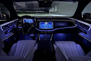New 64 Colors Ambient Lighting For Mercedes Benz E-Class W214 2024-2025 Dynamic Active Interior LED Ambience Lights Carputech