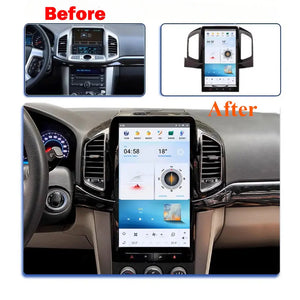 13.6" Qualcomm For Chevrolet Captiva 2013-2017 Car Radio Stereo Carplay Upgrade Tesla Style Screen Android Auto GPS Navigation Multimedia Player Carputech