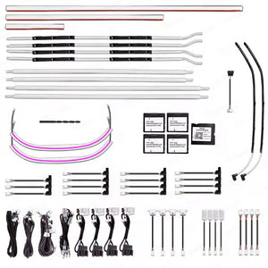 Upgrade 256 Colors Symphony Led Car Interior Ambient Lighting Decoration for Audi Q5 2018-2020 Atmosphere Strip Accessories Carputech