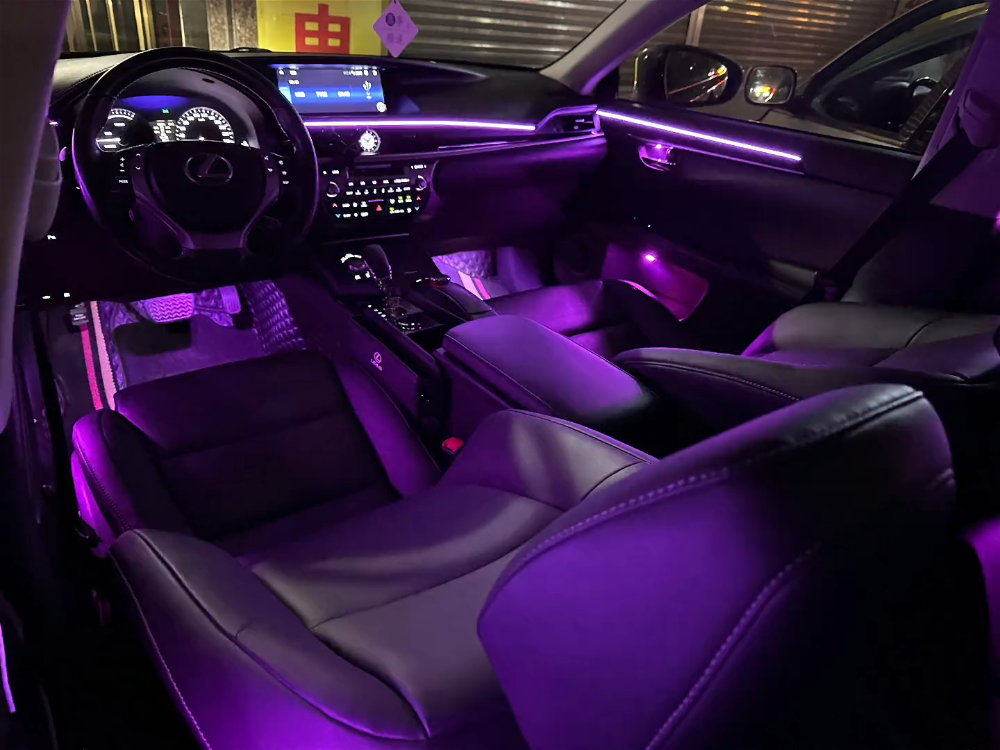 Full Set Upgrade 256 Colors Symphony Led Car Interior Ambient Light for Lexus ES 2013-2017 Atmosphere Strip Accessories - Carputech