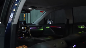 64 Colors Dynamic Ambient Lighting for LEXUS RX 2016 -2022 Interior Lighting Upgrade Accessories Carputech