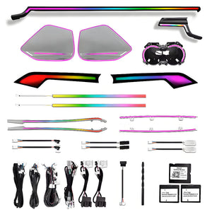 Upgrade 256 Colors Symphony Led Car Interior Ambient Lighting Decoration for Audi A5 B9 2017-2024 Atmosphere Strip Accessories Carputech