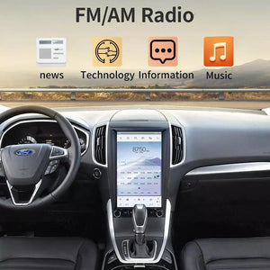 13.6" Qualcomm For Ford Edge 2015-2019 Car Radio Stereo Carplay Upgrade Tesla Style Screen Android Auto GPS Navigation Multimedia Player Carputech